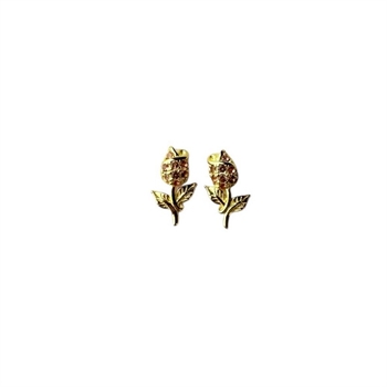 Pico - Tulip øreringe i forgyldt sølv Z01001